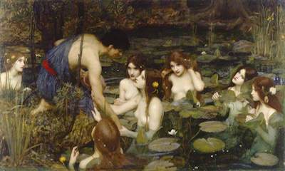 Waterhouse, John William, 1849-1917; Hylas and the Nymphs