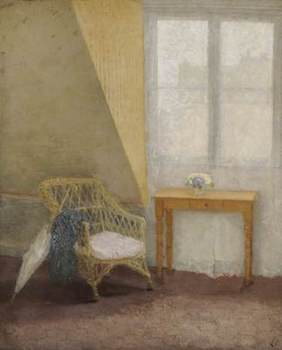 John, Gwen, 1876-1939; A Corner of the Artist's Room in Paris