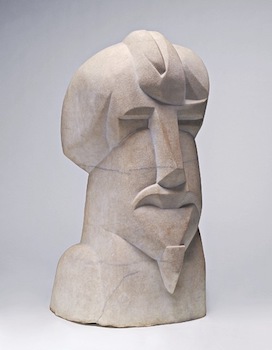 henri gaudier-brzeska hieratic head of ezra pound 1914