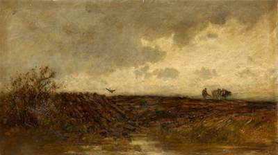 Longmuir, Alexander Davidson, c.1843-1891; Ploughing after a Shower