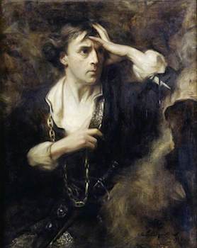 Hacker, Arthur, 1858-1919; Sir John Martin-Harvey (1863-1944), as 'Hamlet'