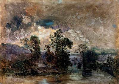 Rousseau, Theodore, 1812-1867; Landscape with a Stormy Sky